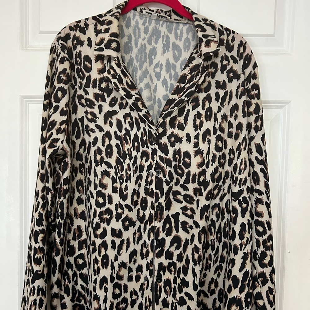 Leopard Print Blouse
